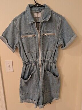 Redial Denim Jumpsuit Romper